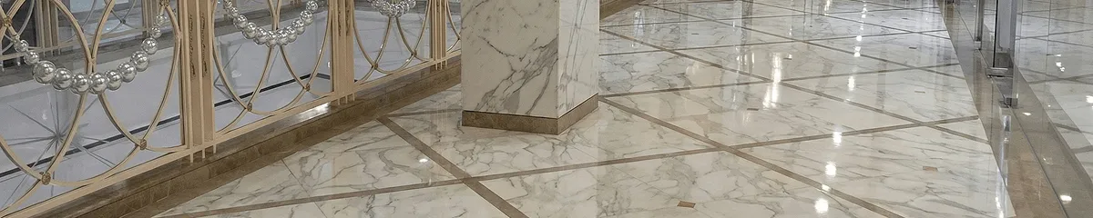 Beautiful marble floor professionally installed in Hialeah, FL